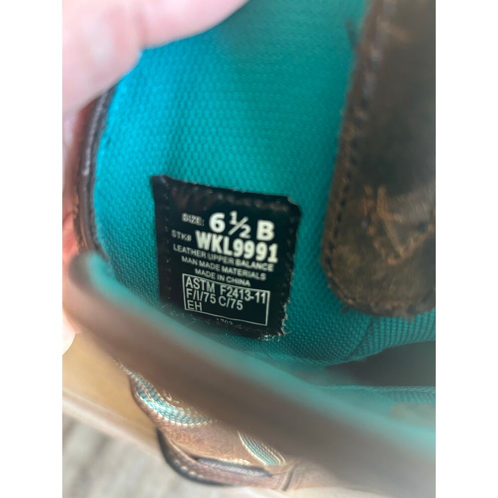 Justin gypsy women’s brown cowgirl steel toe waterproof boots size 6.5 - Picture 9 of 10